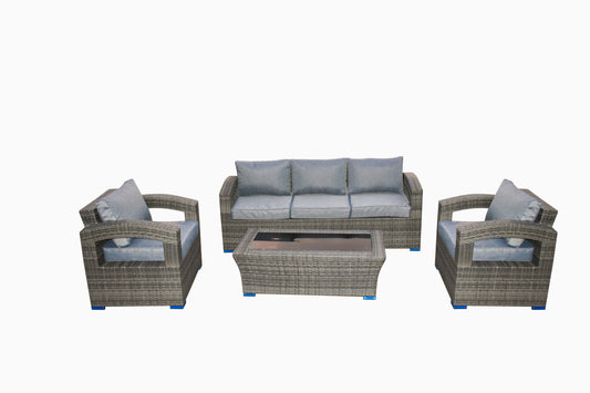 Rattan Lounge Set FLORIDA - For relaxing moments outdoors