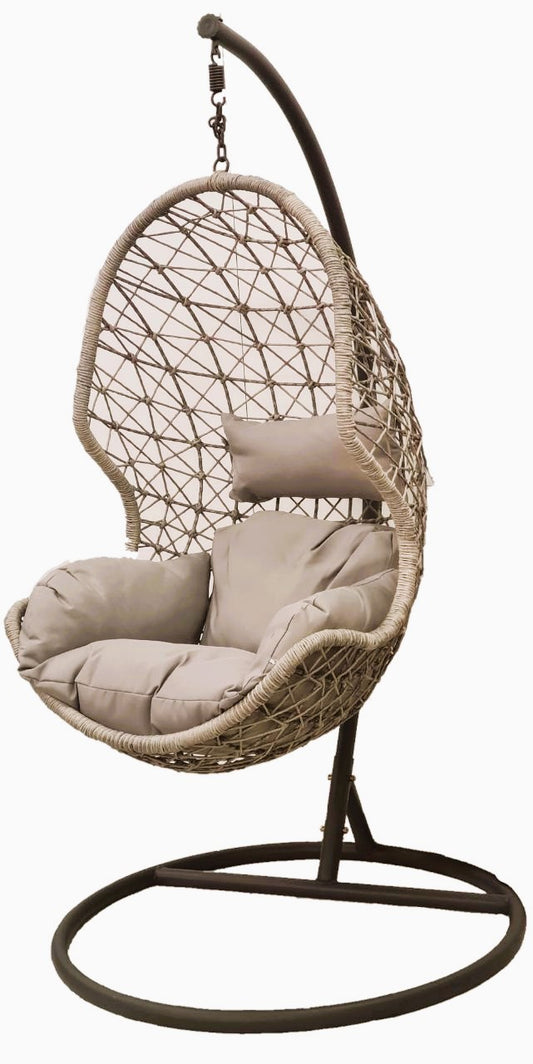 Rattan Hängesessel DELUXE - Stilvoll, Strapazierfähig & Komfortabel