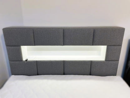 Boxspringbett mit Ablage und LED-Licht