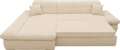 ECKSOFA "MORIC" VON DOMO COLLECTION mit BETTFUNKTION