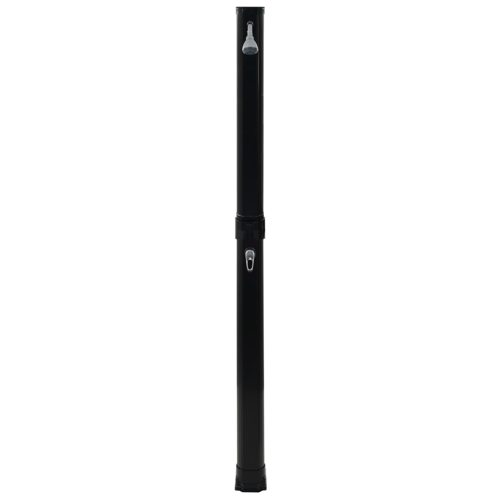 Solardusche Klappbar Schwarz 214 cm 23 L