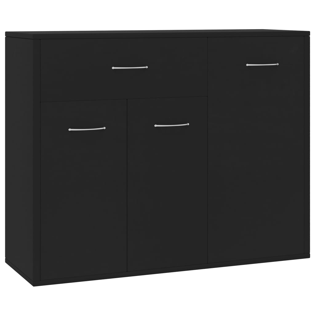 Sideboard Schwarz 88x30x70 cm Holzwerkstoff