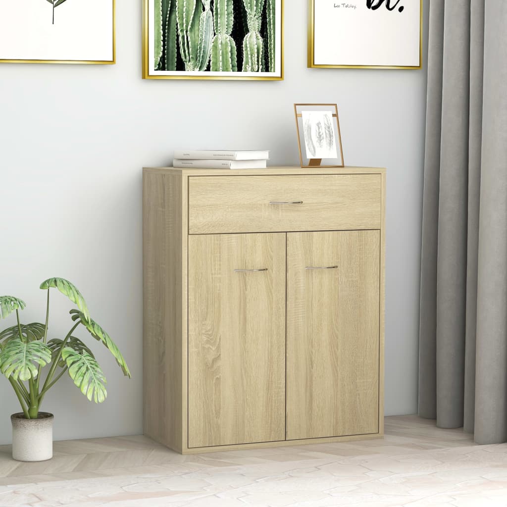 Sideboard Sonoma-Eiche 60x30x75 cm Holzwerkstoff