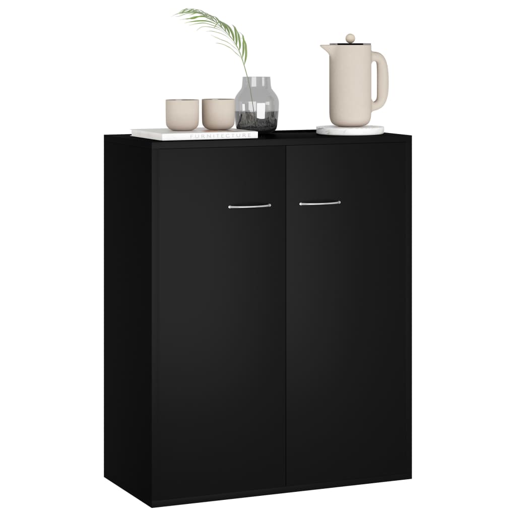 Sideboard Schwarz 60x30x75 cm Holzwerkstoff