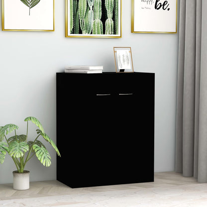 Sideboard Schwarz 60x30x75 cm Holzwerkstoff