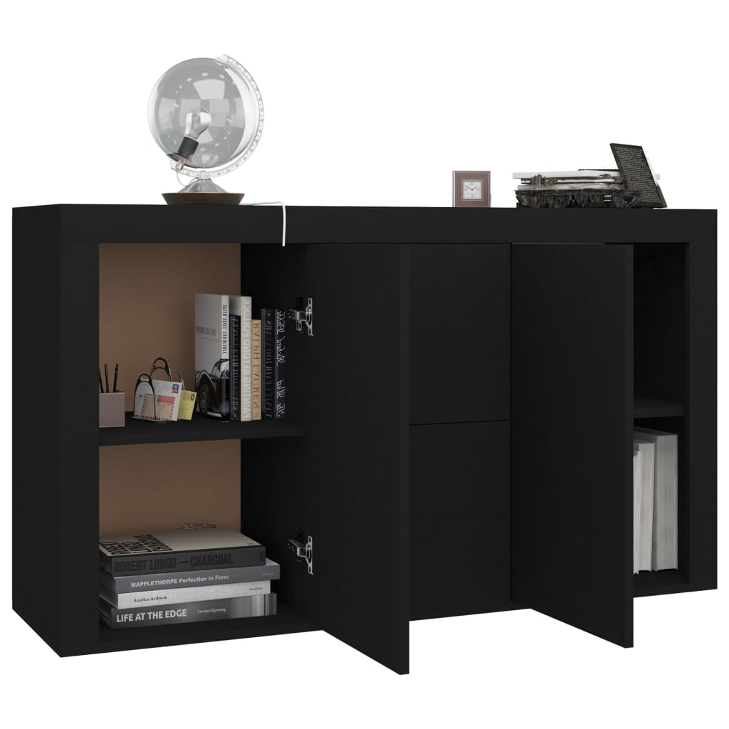 Sideboard Schwarz 120x36x69 cm Holzwerkstoff