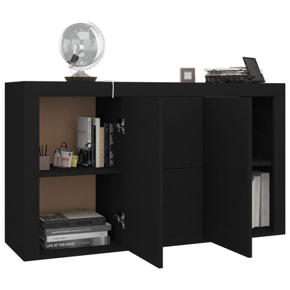 Sideboard Schwarz 120x36x69 cm Holzwerkstoff