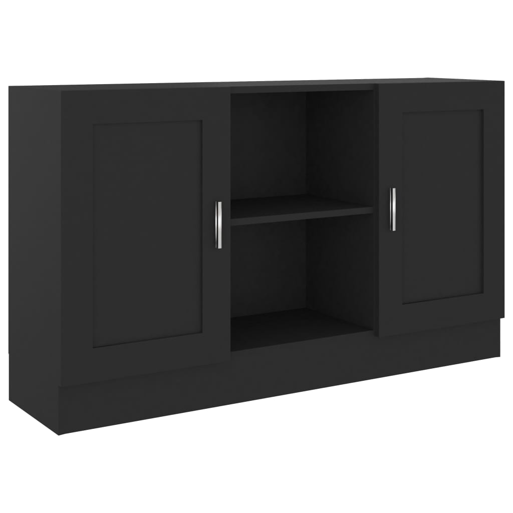 Sideboard Schwarz 120x30,5x70 cm Holzwerkstoff