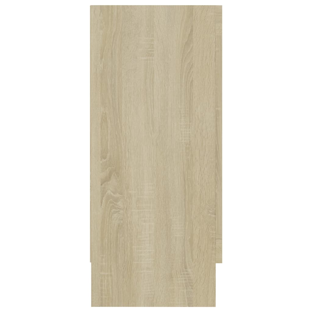 Vitrinenschrank Sonoma-Eiche 120x30,5x70 cm Holzwerkstoff