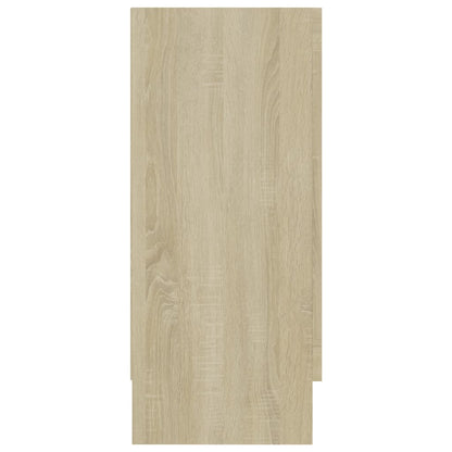 Vitrinenschrank Sonoma-Eiche 120x30,5x70 cm Holzwerkstoff