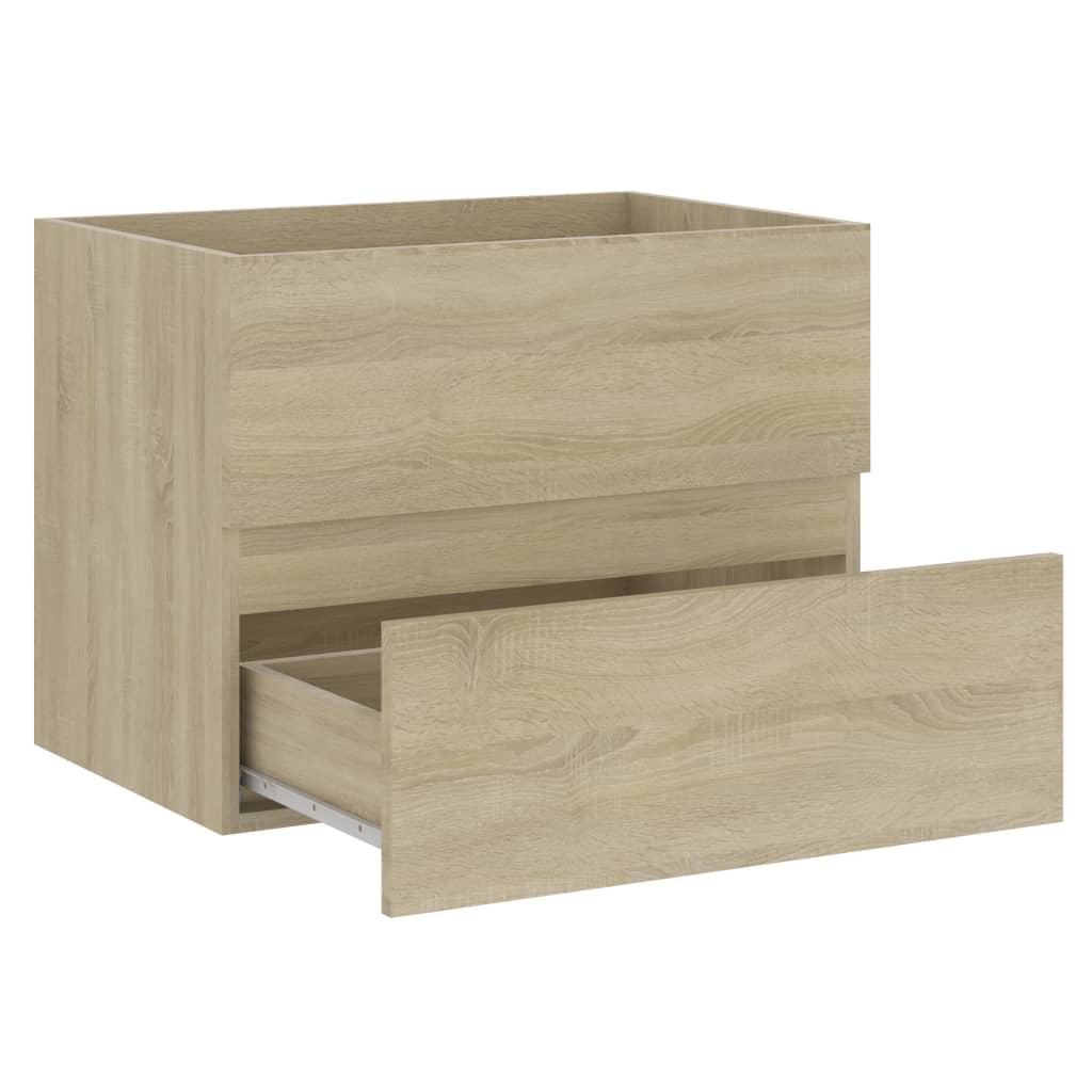 Waschbeckenunterschrank Sonoma-Eiche 60x38,5x45cm Holzwerkstoff