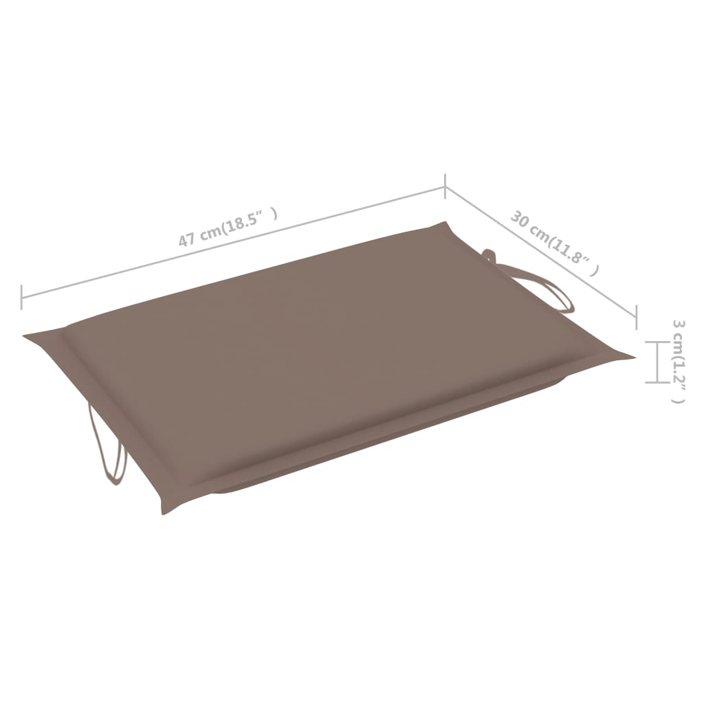 Sonnenliege mit Tisch und Auflage Massivholz Akazie