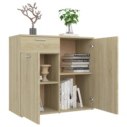 Sideboard Sonoma-Eiche 80x36x75 cm Holzwerkstoff