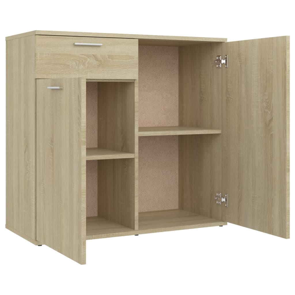 Sideboard Sonoma-Eiche 80x36x75 cm Holzwerkstoff