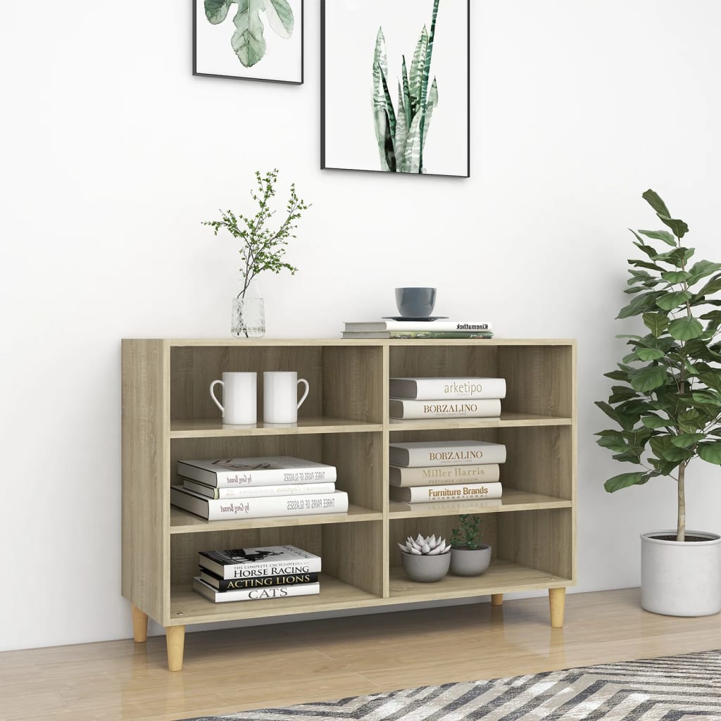 Sideboard Sonoma-Eiche 103,5x35x70 cm Holzwerkstoff