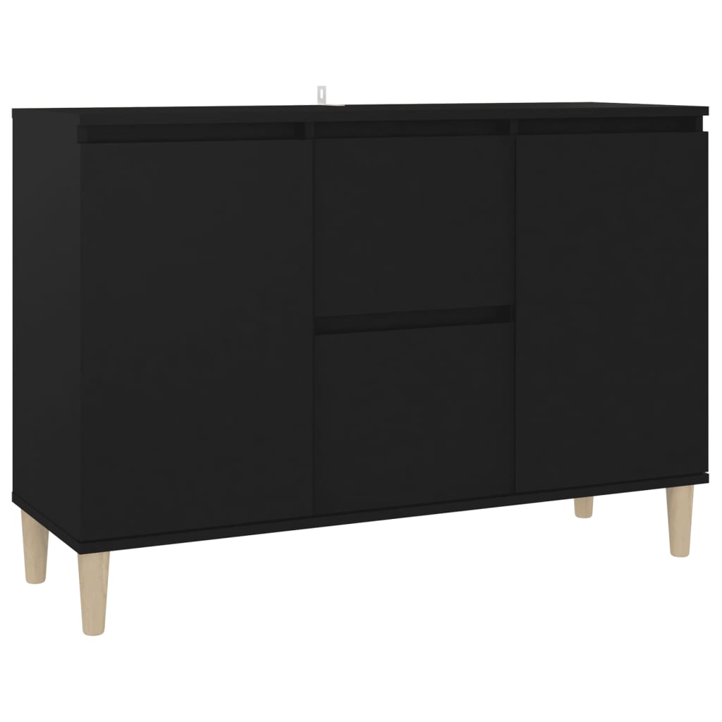 Sideboard Schwarz 101x35x70 cm Holzwerkstoff