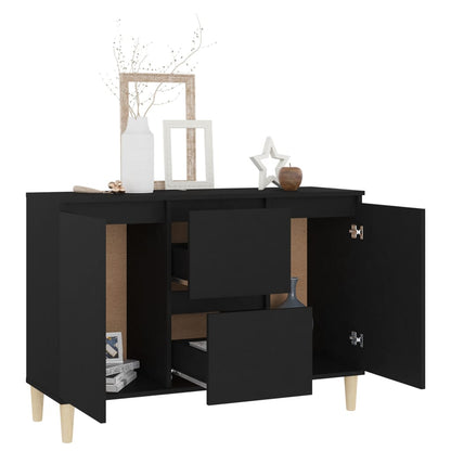 Sideboard Schwarz 101x35x70 cm Holzwerkstoff