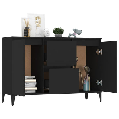 Sideboard Schwarz 104x35x70 cm Holzwerkstoff