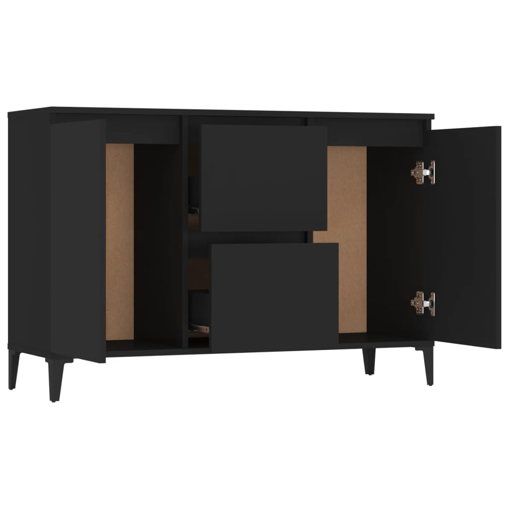 Sideboard Schwarz 104x35x70 cm Holzwerkstoff