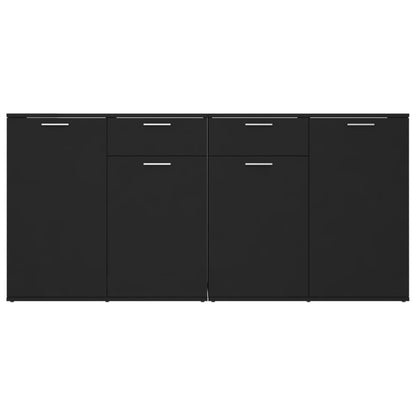 Sideboard Schwarz 160x36x75 cm Holzwerkstoff