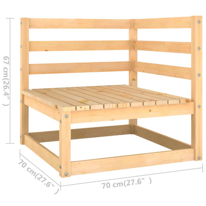 10-tlg. Garten-Lounge-Set Massivholz Kiefer