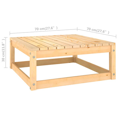 10-tlg. Garten-Lounge-Set mit Kissen Massivholz Kiefer