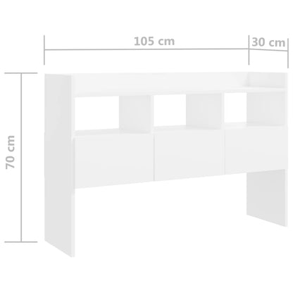 Sideboard Weiß 105x30x70 cm Holzwerkstoff