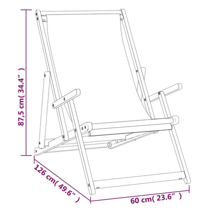 Strandstuhl Klappbar Massivholz Teak Rot