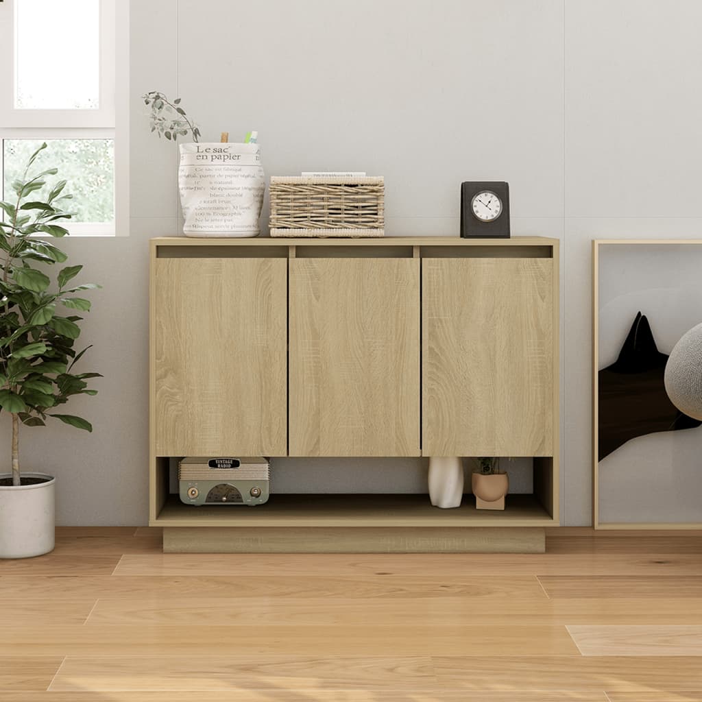 Sideboard Sonoma-Eiche 97x31x75 cm Holzwerkstoff