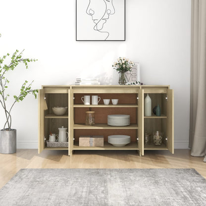 Sideboard Sonoma-Eiche 135x41x75 cm Holzwerkstoff