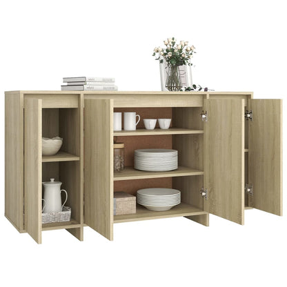 Sideboard Sonoma-Eiche 135x41x75 cm Holzwerkstoff