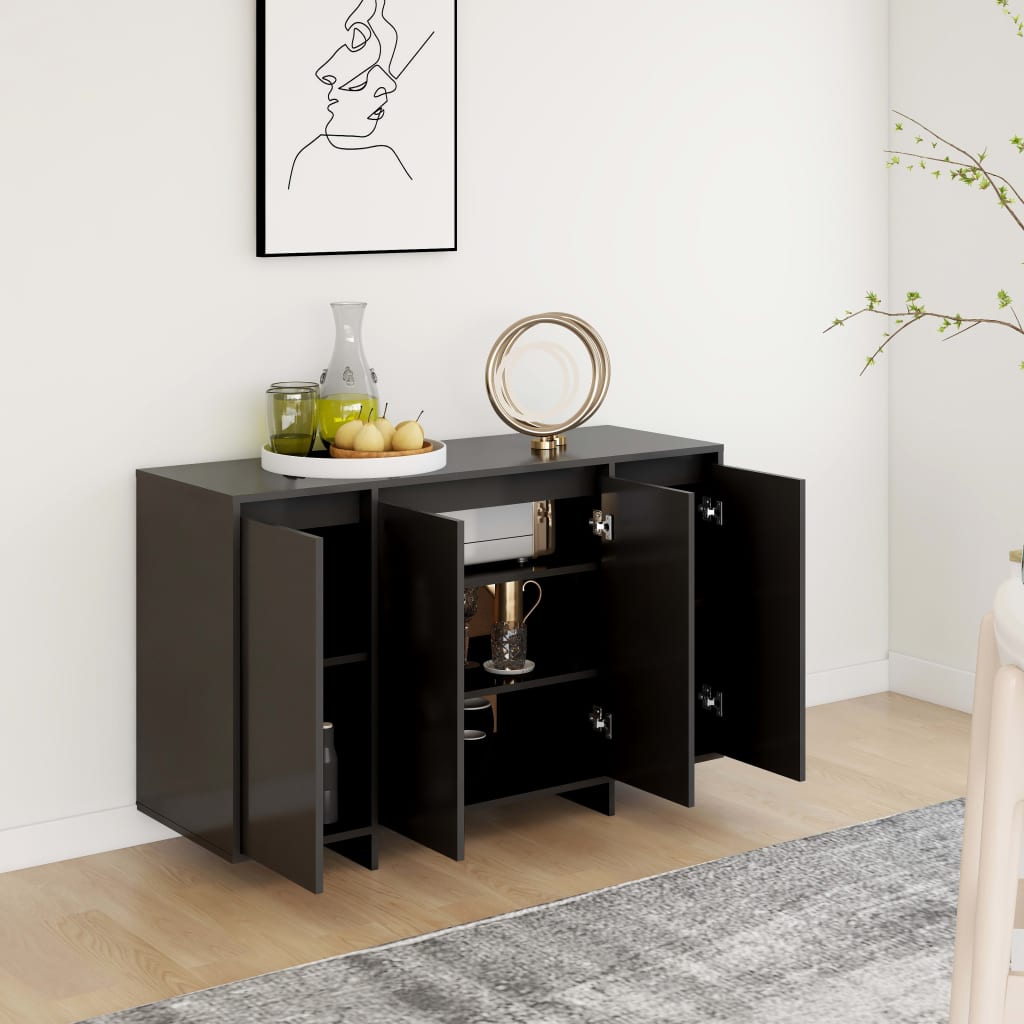 Sideboard Schwarz 120x41x75 cm Holzwerkstoff