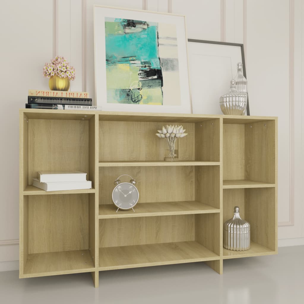 Sideboard Sonoma-Eiche 120x30x75 cm Holzwerkstoff