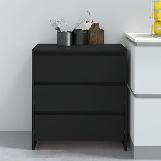 Sideboard Schwarz 70x41x75 cm Holzwerkstoff