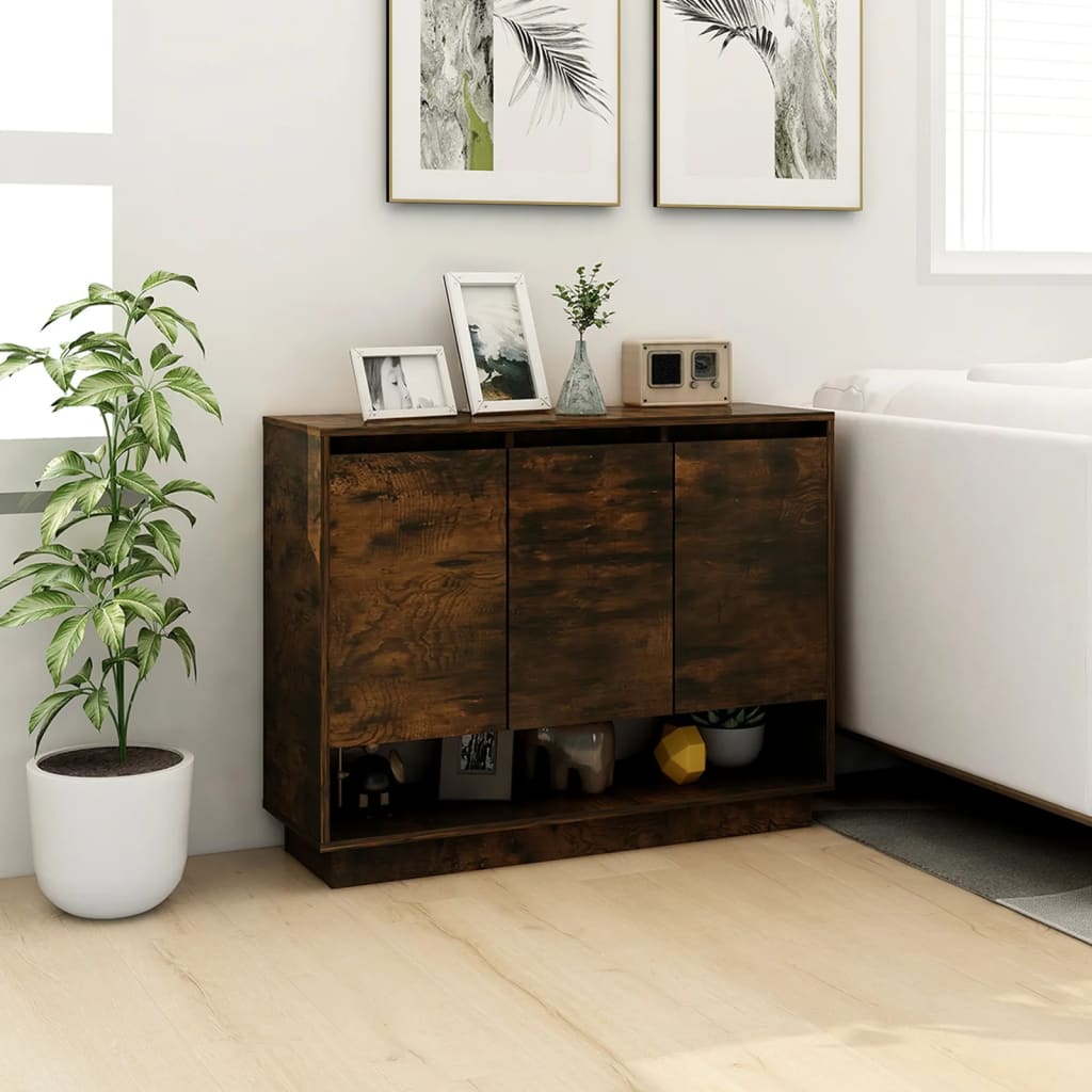 Sideboard Räuchereiche 97x31x75 cm Holzwerkstoff