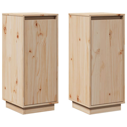 Sideboards 2 Stk. 31,5x34x75 cm Massivholz Kiefer