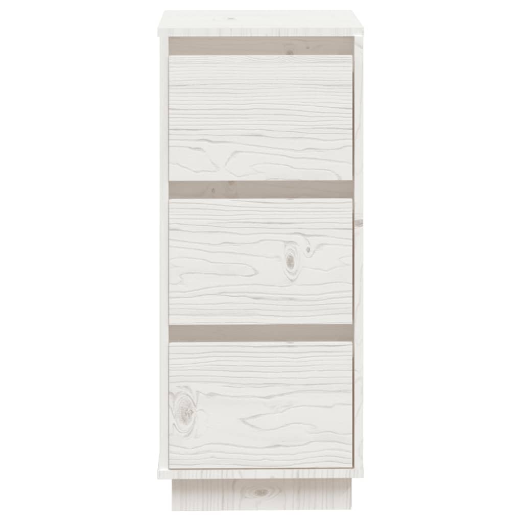 Sideboards 2 Stk. Weiß 32x34x75 cm Massivholz Kiefer