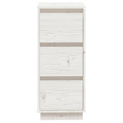 Sideboards 2 Stk. Weiß 32x34x75 cm Massivholz Kiefer