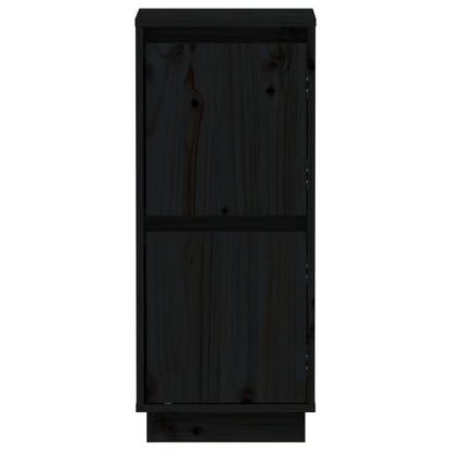 Sideboards 2 Stk. Schwarz 31,5x34x75 cm Massivholz Kiefer