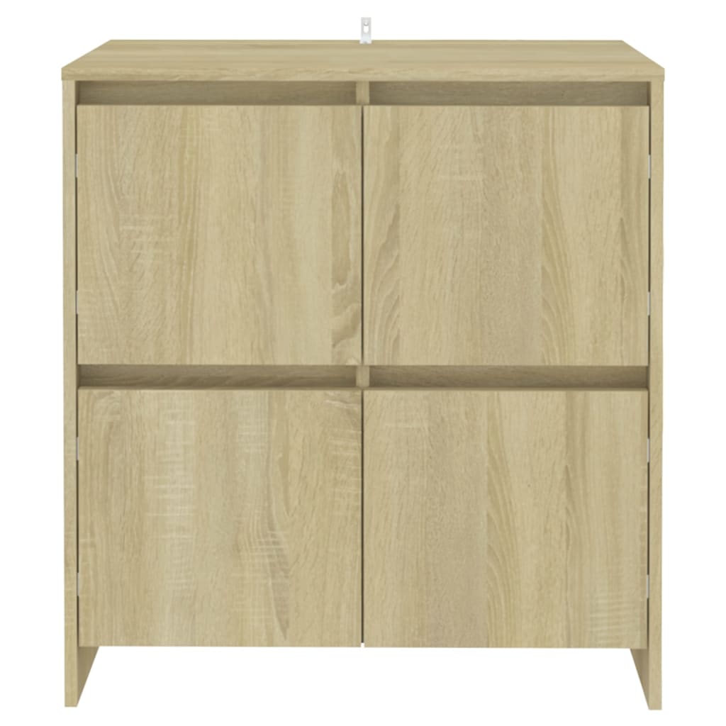 Sideboards 2 Stk. Sonoma-Eiche 70x41x75 cm Holzwerkstoff