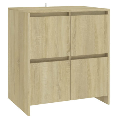 Sideboards 2 Stk. Sonoma-Eiche 70x41x75 cm Holzwerkstoff