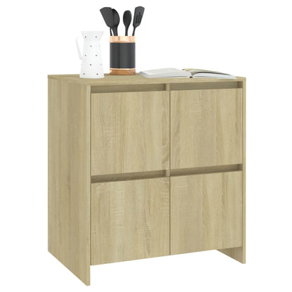 Sideboards 2 Stk. Sonoma-Eiche 70x41x75 cm Holzwerkstoff