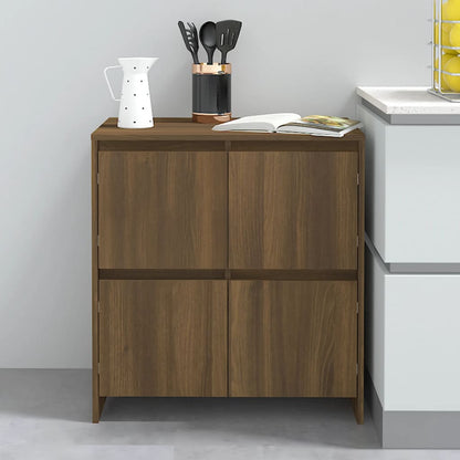 Sideboards 2 Stk. Eiche Braun 70x41x75 cm Holzwerkstoff