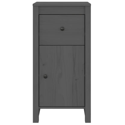 Sideboards 2 Stk. Grau 40x35x80 cm Massivholz Kiefer