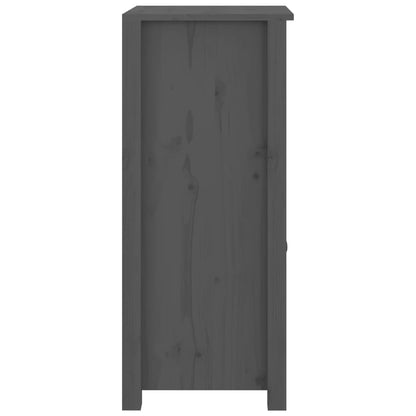 Sideboards 2 Stk. Grau 40x35x80 cm Massivholz Kiefer