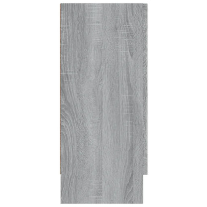 Vitrinenschrank Grau Sonoma 120x30,5x70 cm Holzwerkstoff