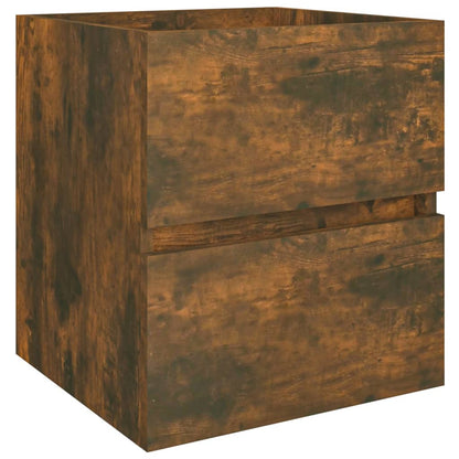 Waschbeckenschrank Räuchereiche 41x38,5x45 cm Holzwerkstoff