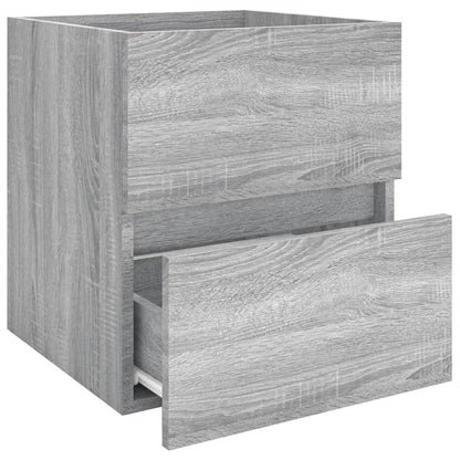 Waschbeckenschrank Grau Sonoma 41x38,5x45 cm Holzwerkstoff