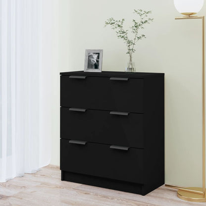 Sideboard Schwarz 60x30x70 cm Holzwerkstoff