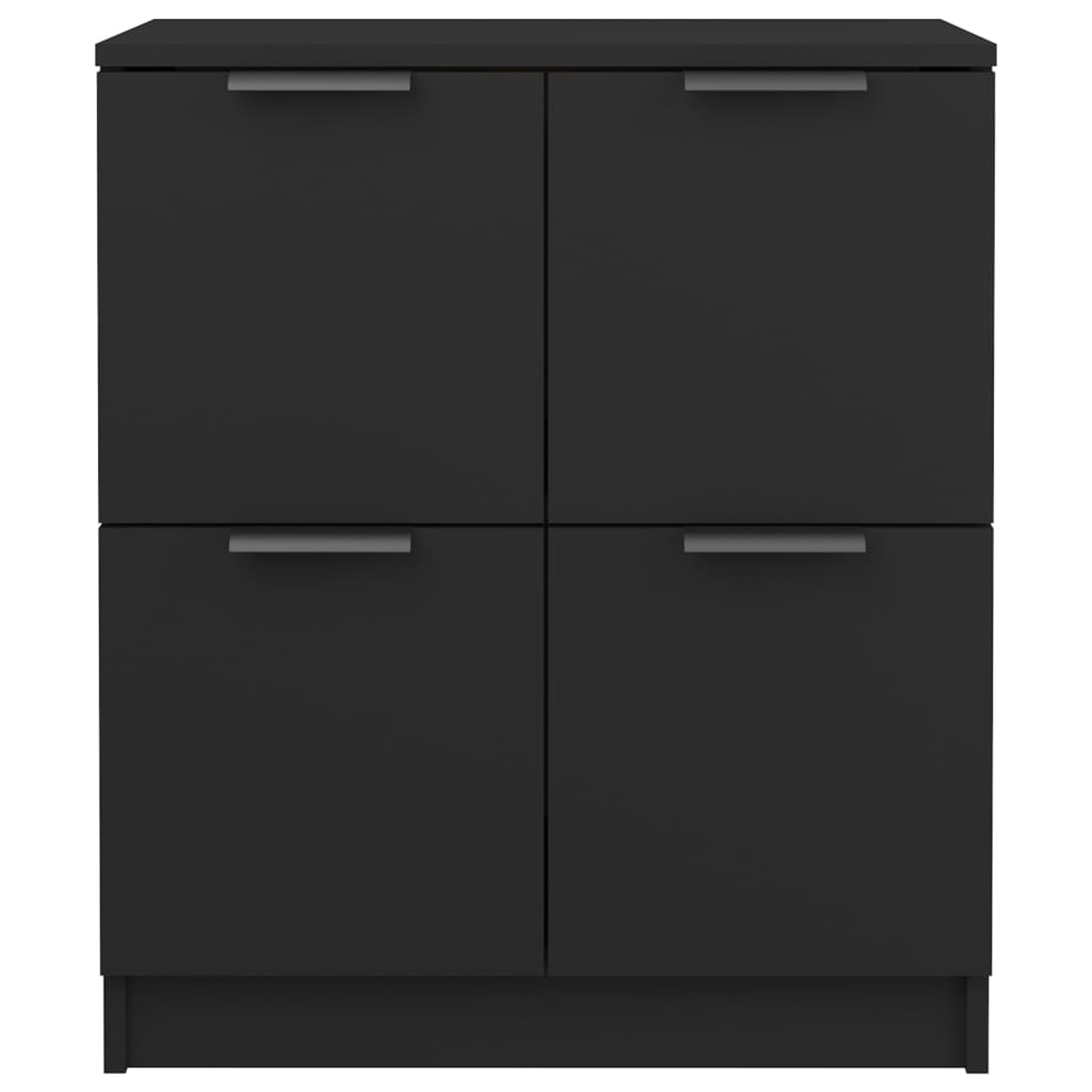 Sideboard Schwarz 60x30x70 cm Holzwerkstoff